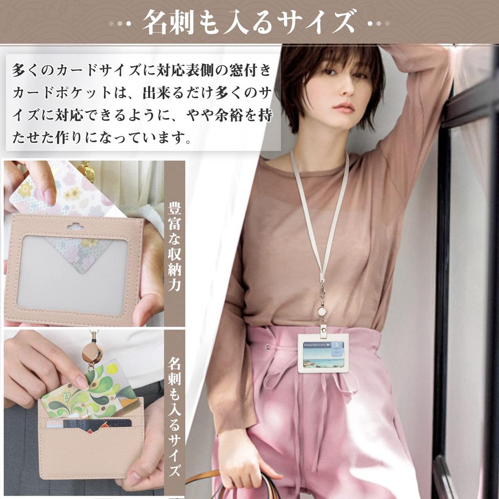 Dockii ID Card Employee ID Card for Women and Neck Retractable Name Pass Business Card Name Tag Holds 3 Cards Holder, Horizontal, Case, Men, Strap,