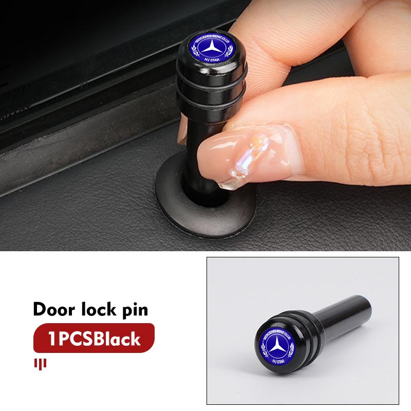 For Mercedes Benz Car Door Lock Pin Screw Knob Security Protection Accessories AMG A C E S G Class W201 W210 W108 W204 W205 W203