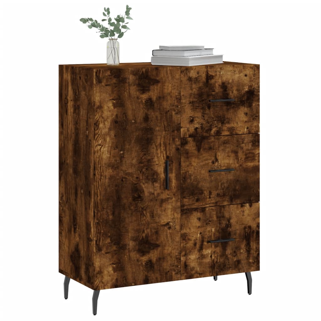 Sideboard Smoked Oak 69.5 x 34 x 90 cm Wood Based Panel
