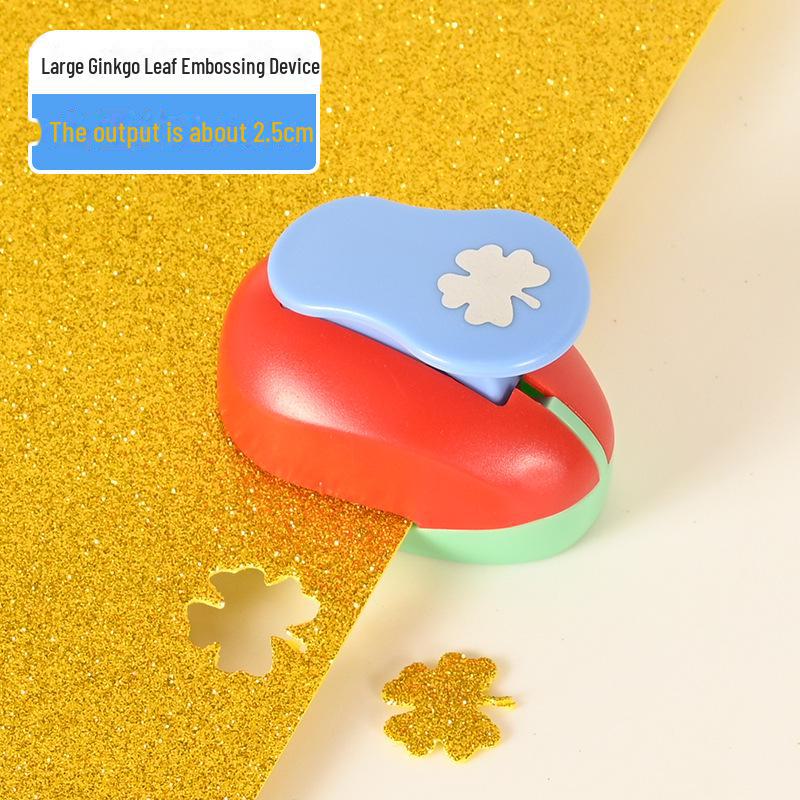 Children's DIY Embossing Machine: Easy Large Flower Punch for Kindergarten Craft and Paper-Cutting Projects