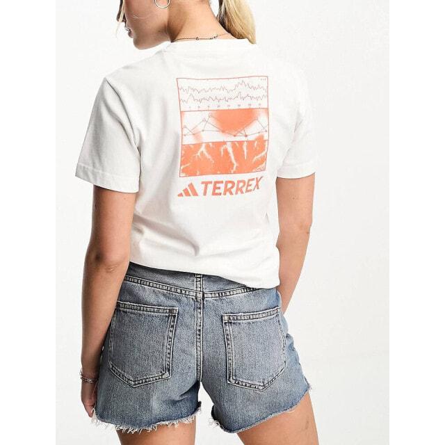 

Белая футболка для активного отдыха adidas terrex