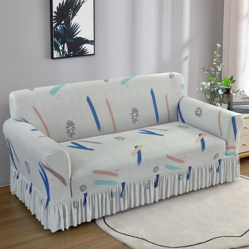 Skirt Sofa Cover Universal Elastic Sofa Cover All-Inclusive Universal Combination Sofa Cover
