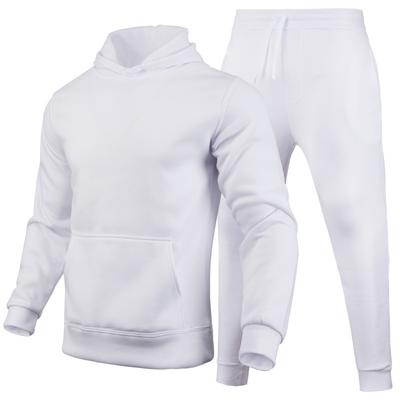 Spring Autumn Slim Fit Solid Color Hoodie Set Urban Casual Pullover Men's Clothing Pant Sets
