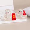 2025 Snake Year Mini Ornament Fortune Luminous Zodiac Snake Figurine Micro Landscape Car Interior Home Desktop Decoration Gifts