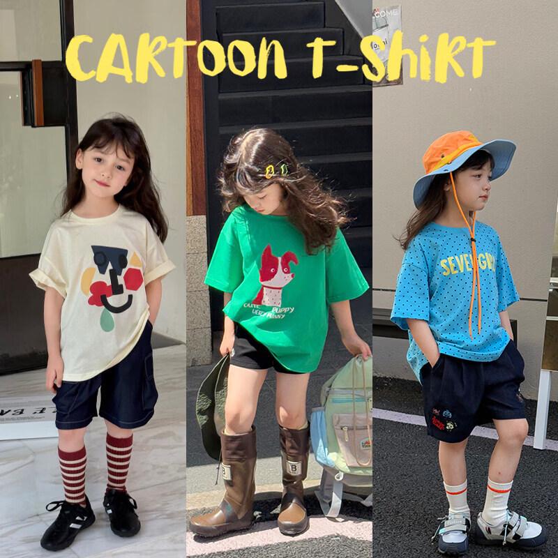SEVEN BOBI Girls  Cartoon Short Sleeve T-Shirt 110 cm