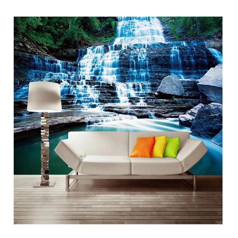 

Beautiful Mountain Waterfall 3d Wallpaper Mural Waterfall Decorative Living Room Sofa Wall Paper 200 cm(W) x 140 cm(H)