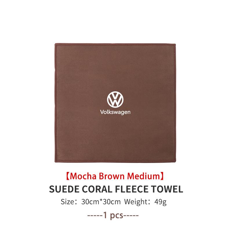 For Volkswagen VW Car Deer Skin Soft Towel Absorbent Velvet Cleaning Wash Tool Golf 4 5 6 7 Polo Jetta Sagitar Magotan Passat B5