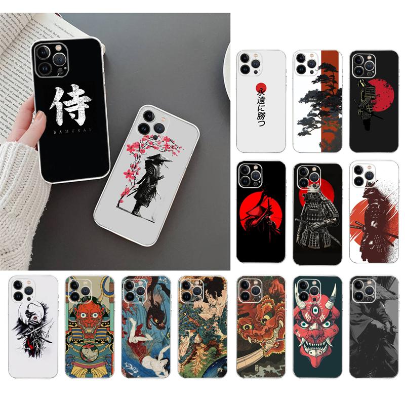 Phone Case For iphone 17 Air 17 16 Pro Max 15 14 13 Pro Max 15 16 Pro 15Plus Japanese samurai