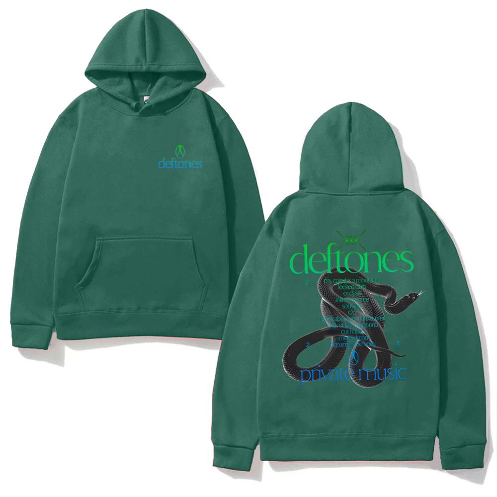 Private Music Tracklist HOODIE Deftones Singer's Same Style High Quality Harajuku Moletom with Hooded Fleece Comfortable Hoody