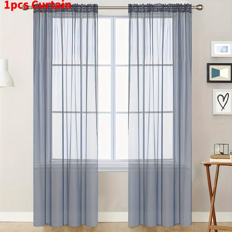 Polyester Semiblackout Window Drapery For Office And Bedroom