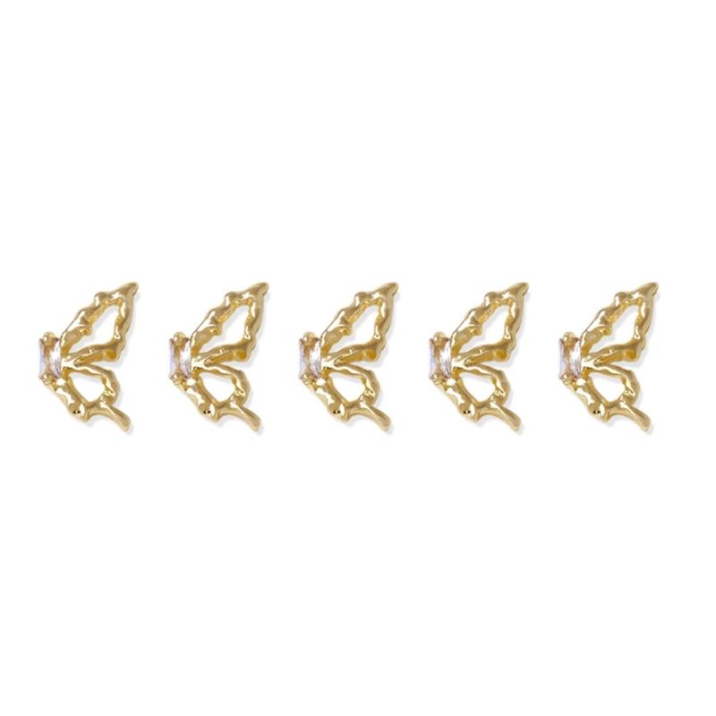 5Pcs Nail Charms Rhinestones Crystal Bows Diamonds Nail Art Craft Zircon Nail Rhinestones Nail Art Decorations Supplies