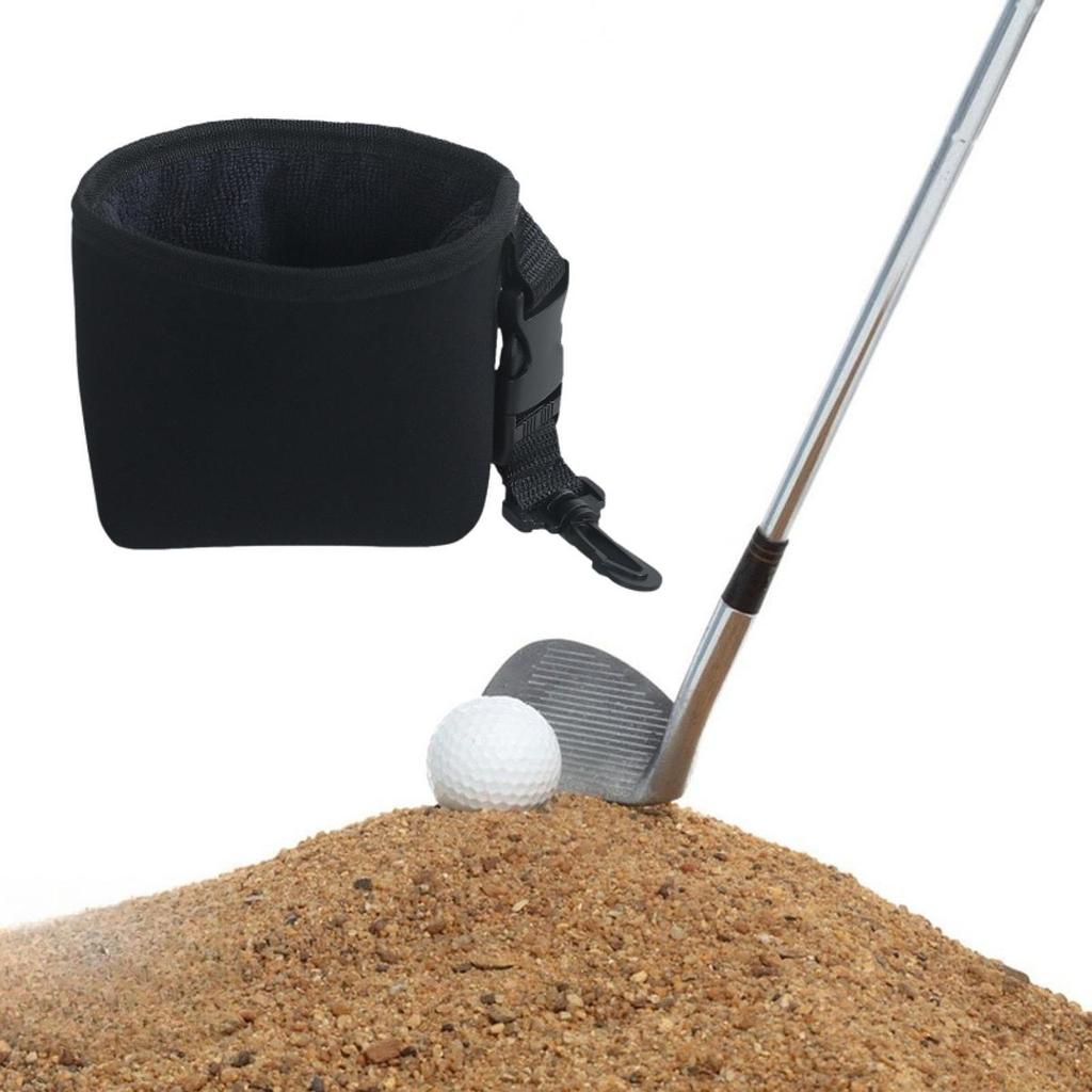 Golfschläger Reinigungsbeutel Ballwäscher Zubehör Tragbarer Reiniger Tasche für Reisen