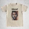 Rapper Frank Retro Graphic T Shirt Men's Hip Hop Ocean Album Clothing T-Shirts Y2k Unisex Blond Fashion Oversized Cotton T-shirt