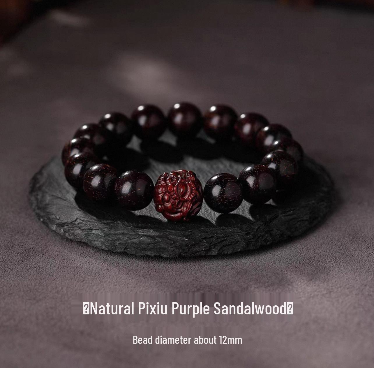 

Мужской браслет из красного сандала с бусинами Пиксю, буддийский, подарок