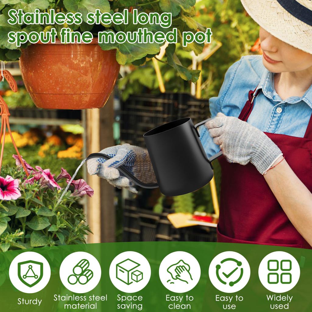 Plant  Watering Can Long Spout Kettle Nordic Style Garden Flower Pot for Indoor Outdoor Office Bonsai Plants Gardening Shower