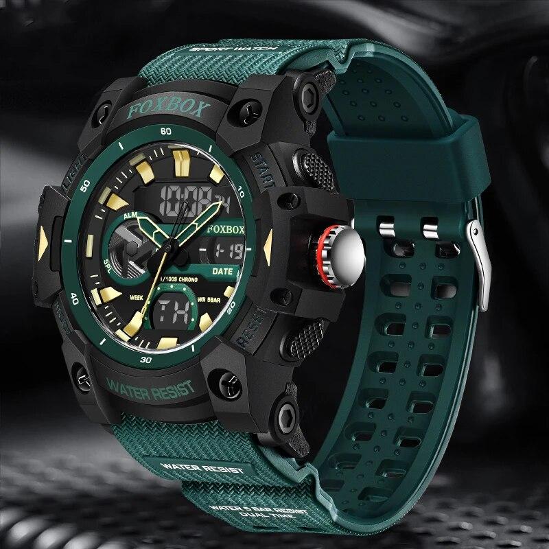 Fashion Digital Watches For Men Top Brand Luxury Military Waterproof Watch Men Casual Sport Dual Display Watch Montre Homme
