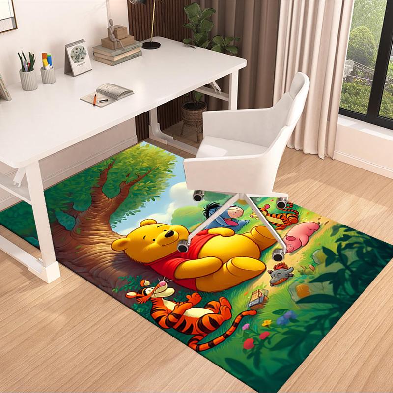 Winnie Pooh Friends Carpet For Playroom Bedroom Living Room Sofa Home Decorkids Game Area Rug Nonslip Floor Mat