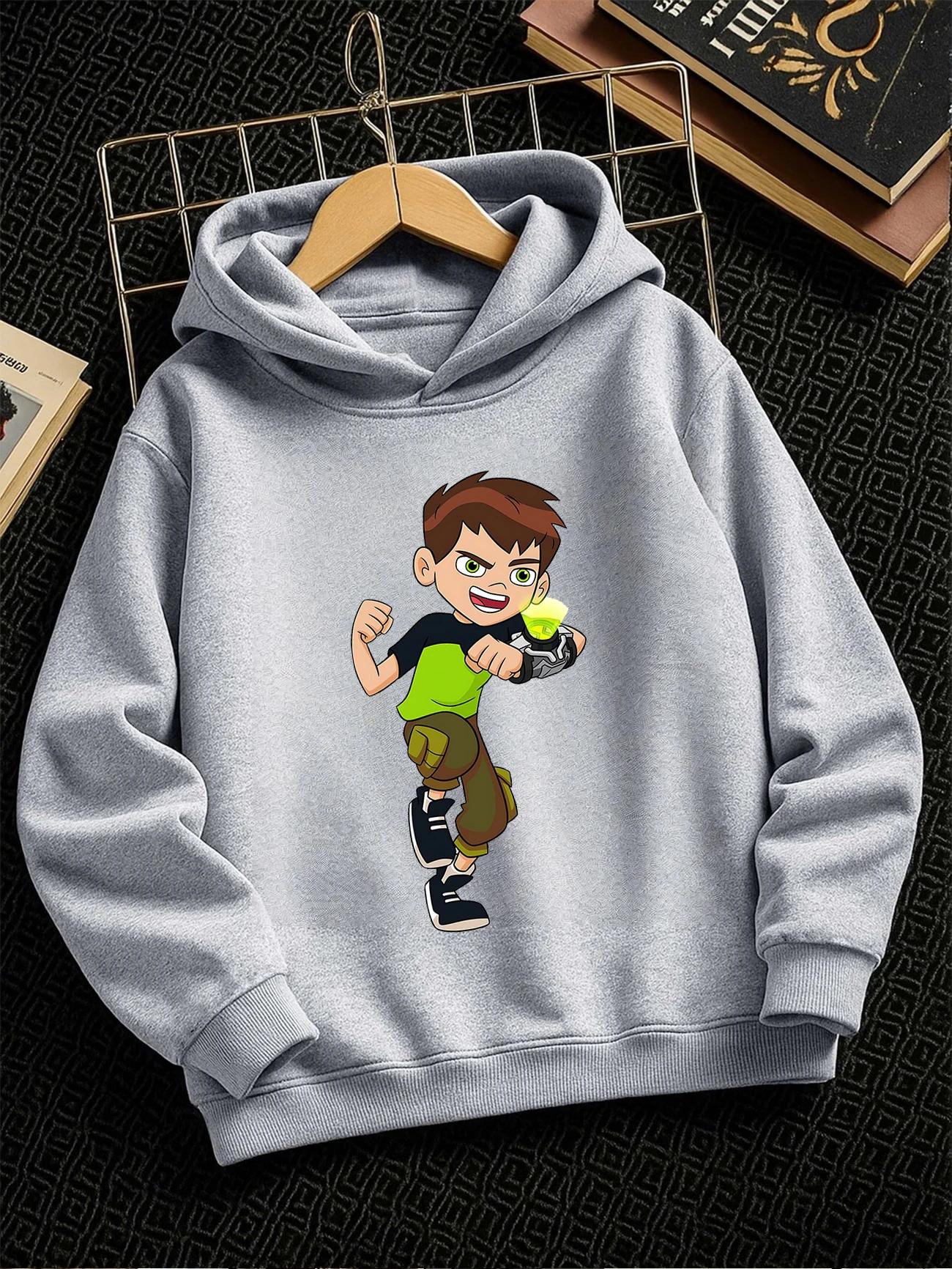 Cannonbolt Ben 10 Kids Hooded Sweatshirt Summer Cute Cartoon Crewneck 3-14 100