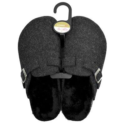 Slumberzzz Womens/Ladies Fur Lined Felt Mule