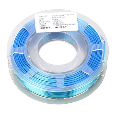 1.75mm 3D Printer PLA Filament Tweekleurig Blauw Groen 3D Print Benodigdheden 200g
