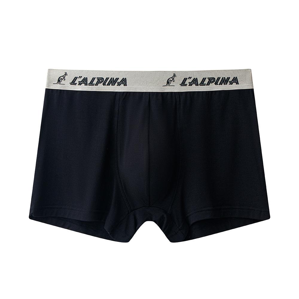 Мужское нижнее белье Трусы с плоскими углами Удобные шорты с четырьмя углами Однотонное мужское нижнее белье Трусы с плоскими углами L