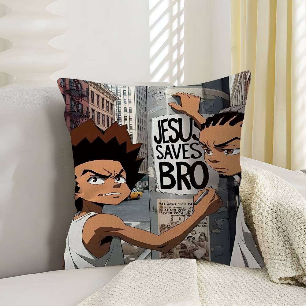 Cartoon The Boondocks Pillow Gift Home Office Decoration Bedroom Sofa Car Cushion Cover case x