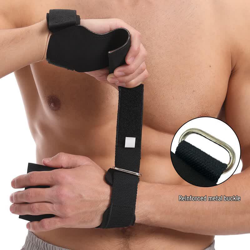 Rubber Grip Weightlifting Wrist Wraps