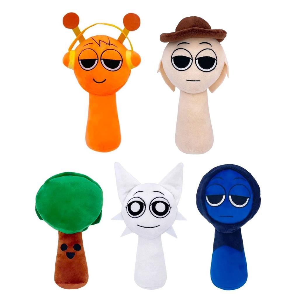 Sprunki Plush Toys Oren Pinki Wenda Mr.Computer Owakcx Jevin Tunner Mr.Tree Christmas Birthday Gifts for Adult Kids 8inch