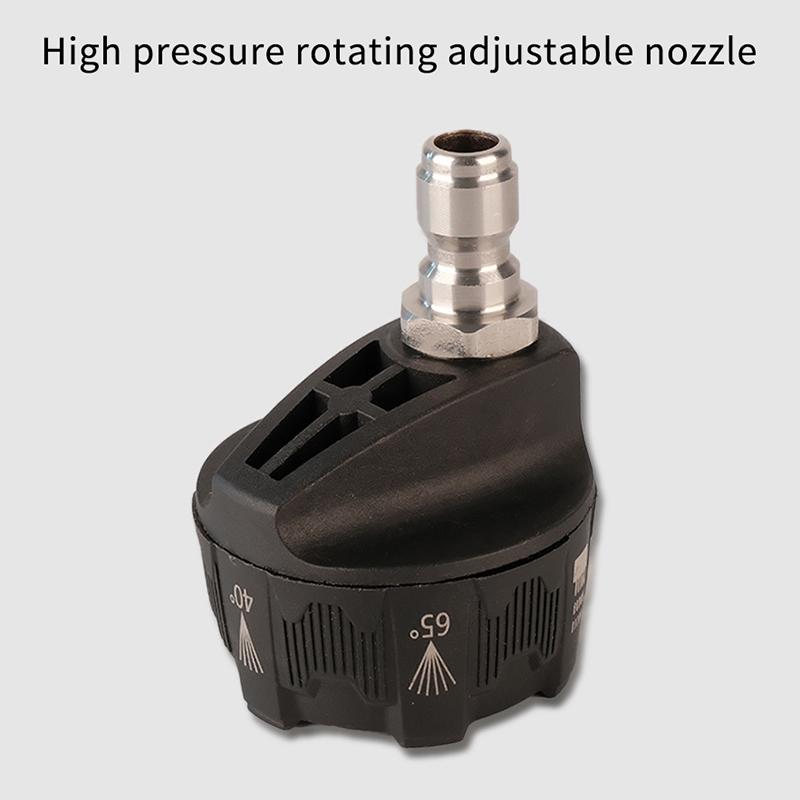 Ugelli Lancia Idropulitrice 6 in 1, Con Attacco Rapido da 1/4 di Pollice, Ugello Rotante a 0 15 25 40 Gradi per Irrigazione, Risciacquo, Sapone