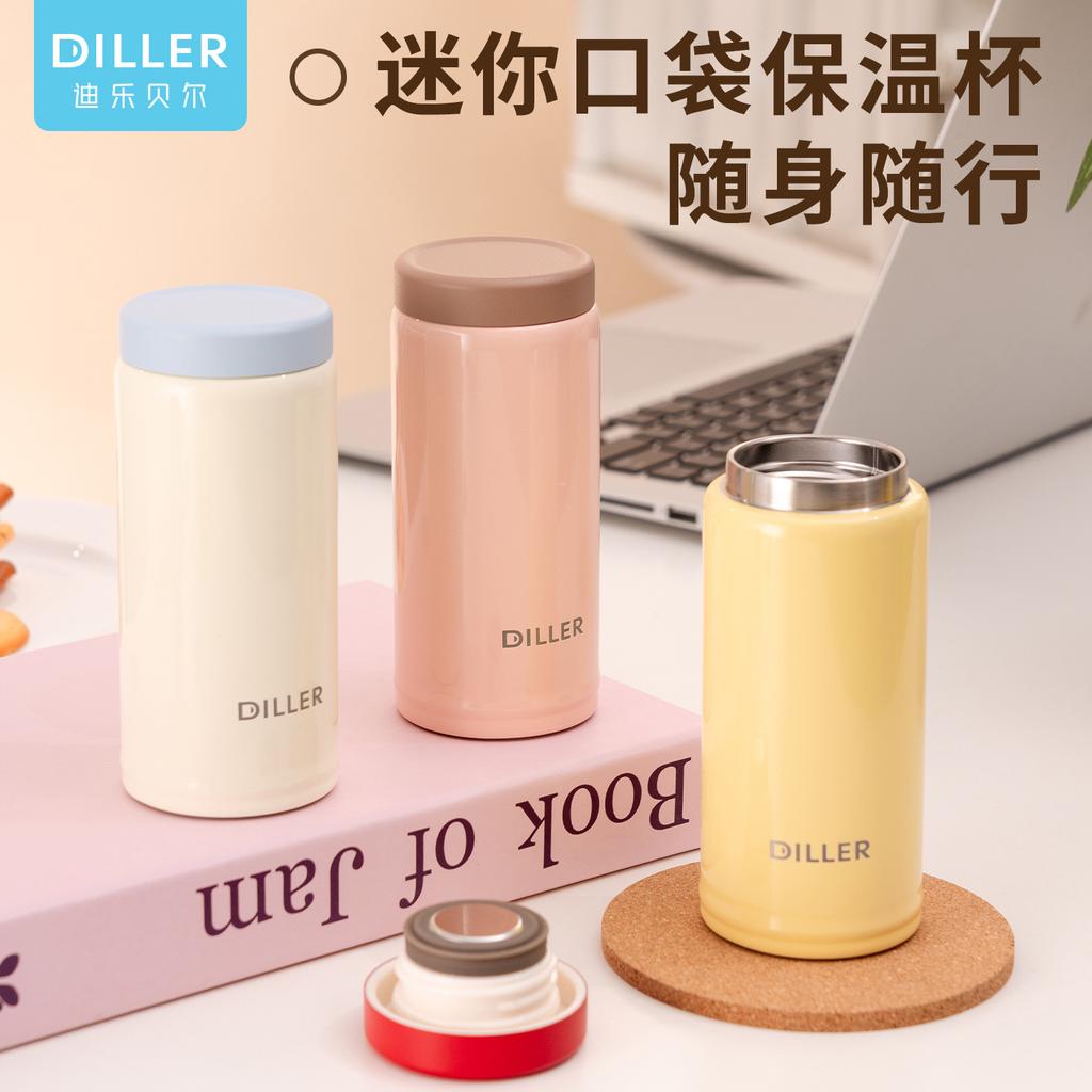Water Bottle Dilebel Mini Thermos Cup Stainless Steel Portable Cup Accompanying Water Cup