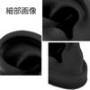 Silicone Ear Model Set and for and Practice (Left Right) Stitching, Art, (Black)