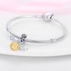 Charms Authentic Copper Plated Yellow Crystal Bee Decorative Pendant Beads Fit Wrist Bracelet Do-It-Yourself Fine Gift Women Delicate Jewelry
