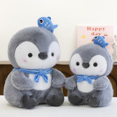 Navy Penguin Doll Creative Cute Cartoon Cute Cute Gluttony Penguin Plush Doll Kids Gift Sofa Pillow