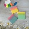 50sheets PET Transparent Sticky Notes Perspective Waterproof Clear Fluorescence Memo Pad Stationery School Office Supplies
