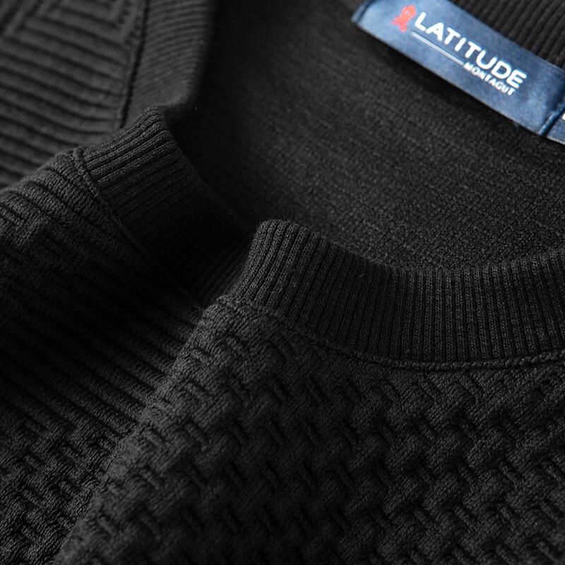 MONTAGUT Men's Casual Cotton Blend Long-Sleeve T-Shirt