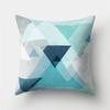45x45cm Modern Geometric Cushion Cover Art Blue Marble Print Pillowcase Car Sofa Office Waist Throw  Home Decor