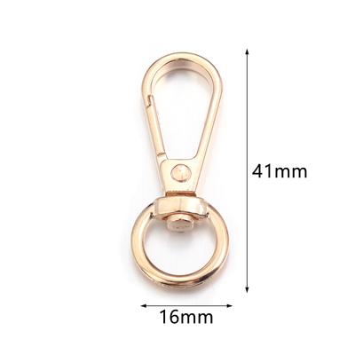 10pcs Alloy Lobster Clasp Hooks Key Ring Swivel Connector Clip Snap Hook For Jewelry Making DIY Phone Bags Key Chain Accessories