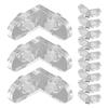 12pcs Clear Acrylic L Shape Corner Brackets For Display Boxes Reinforcement Connectors Corner Brackets Edge Clips Fasteners