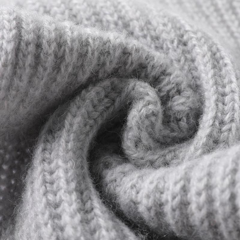 

100% pure wool scarf, men s and women s autumn and winter couples short knitted warm, parent-child versatile small scarf 160cm чорний