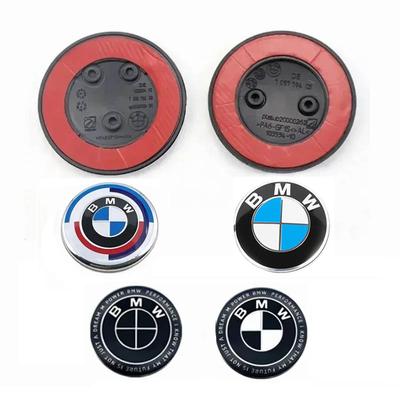 1P 82mm 2pins 3pins Car Emblem Front Bonnet Hood Rear Trunk Emblem For 50th Anniversary Logo F10 F20 F30 F32 F34 51147057794