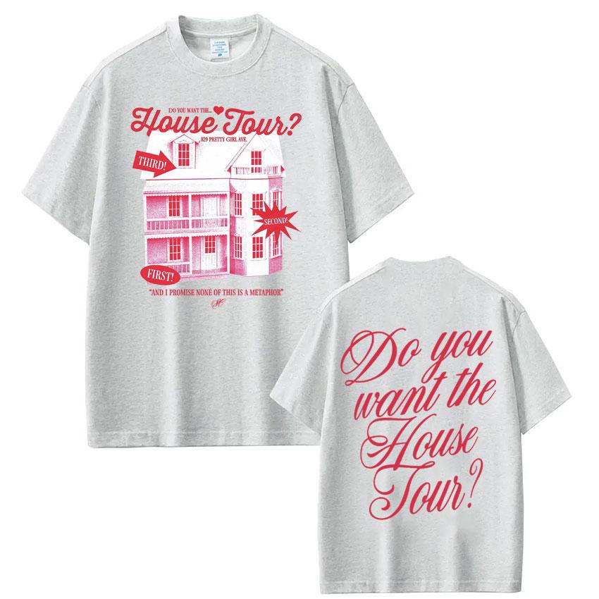 Do You Want The House Tour Sabrina Carpenter Print Tshirt Man Woman Harajuku Short Sleeve Casual TShirt Aesthetic Tshirts Top