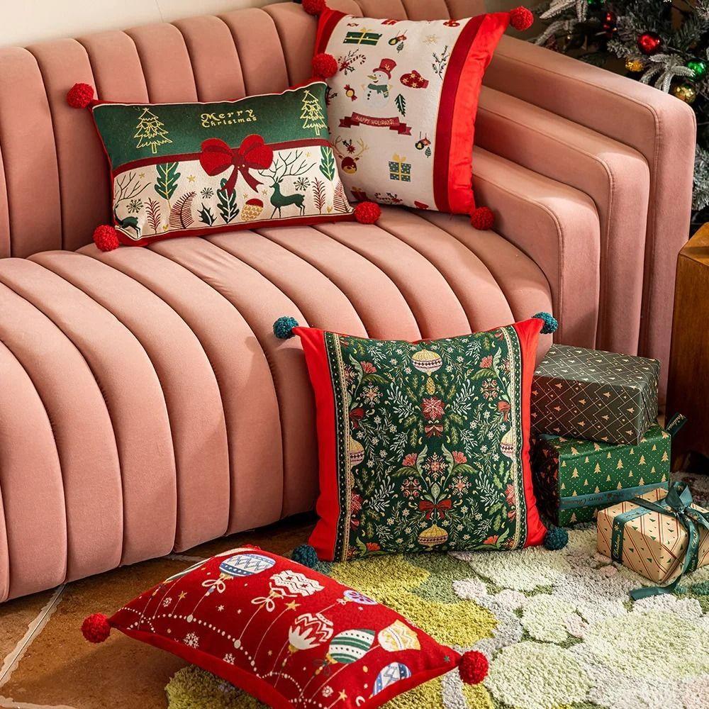 30*50cm Christmas Pillow Cover Comfortable Throw Pillowcase Sofa Cushion Covers Home Decor