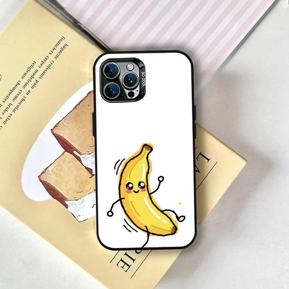 Banana Man Cute Phone Case For iPhone 17,16,15,14,13,12,11 Plus,Pro Max,XS,Colorful Silver Phone Case Funda Cover
