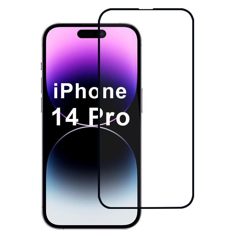 

For iPhone 14 Pro Screen Protector 2.5D Full Glue Silk Printing Film Type A