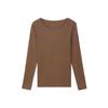 Anlifang Women's Modal Blend Long-Sleeve Round Neck Base Layer Top