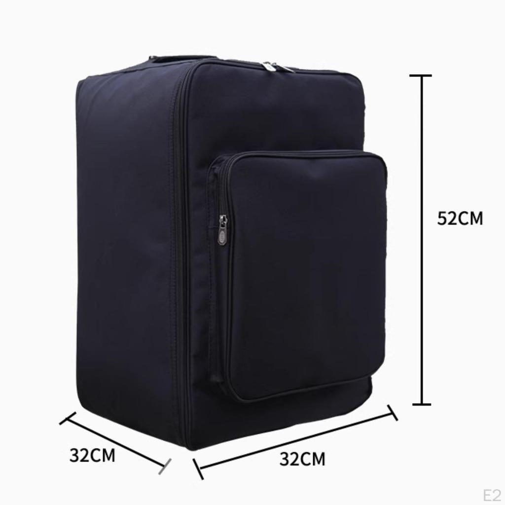Large Cajon Box Drum Bag, Padded Backpack, Adjustable Shoulder Straps Musical Instrument Oxford