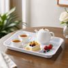 High Quality Multicolor Serving Tray Plastic Multi-sizes Storage Tray Deepen Rectangle Cooking Tray Home Kitchen