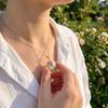 Opening and Closing Lid Photo Locket Pendant Necklace Openable Glazed Flower Choker  Birthday Gift