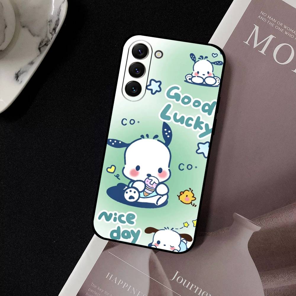 Cute Cartoon P-Pochacco Dog Phone Case For Samsung Galaxy S21 S22 S23 S24ULTRA S25ULTRA FE Ultra Plus5G A52S S26 Soft Cover