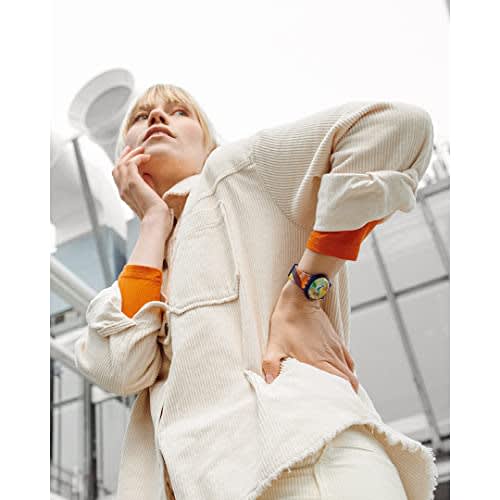 Swatch Carousel by Robert DeLaunay Gent GZ712 Blue Watch